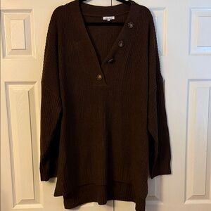 White birch heavy sweater/tunic